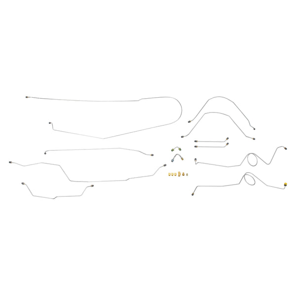 1965 Chevrolet GMC Truck 2WD 1/2-Ton Std. Cab Longbed Power Disc Conversion Brake Line Kit 12pc, Stainless