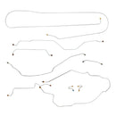 1967 Chevrolet GMC Truck 2wd Complete Manual Drum Brake Line Kit 9pc, 3/4 ton, Coil Rear, Long Bed, Stainless