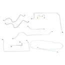 1967-69 Chevrolet GMC Truck 4wd Complete Manual Drum Brake Line Kit 8pc, 1/2 ton, Short Bed, SS