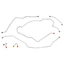 1968-69 Chevrolet GMC Truck 2WD 1/2, 3/4-Ton Power Drum Front Brake Line Kit 6pc, Stainless