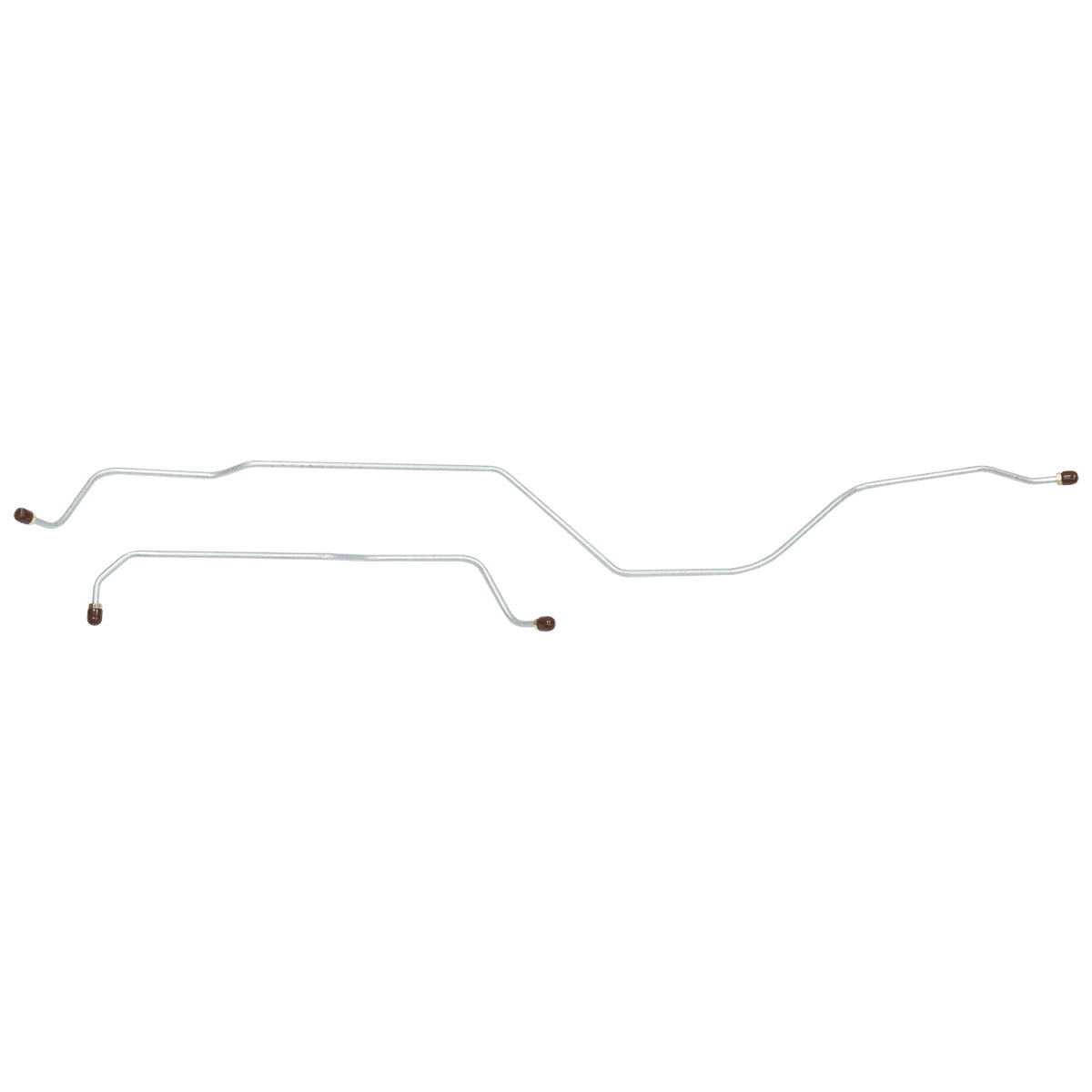 1967-70 Chevrolet/GMC Truck 2WD 3/4-Ton w/Coil Rear 1/4" Rear Axle Brake Lines 2pc, Stainless