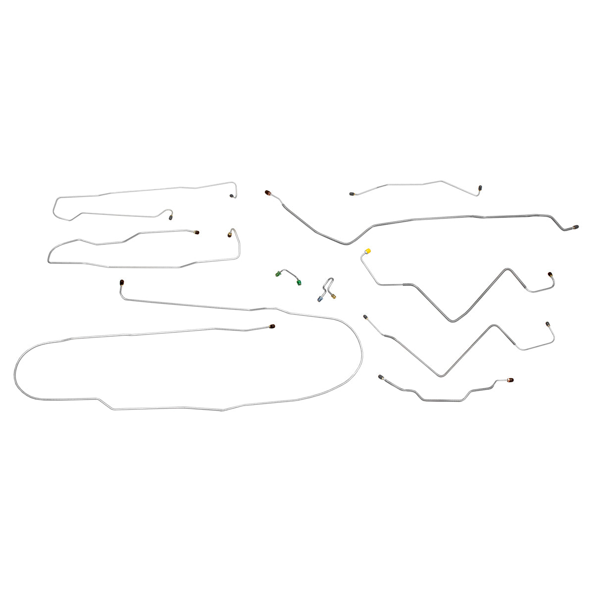 1971 Chevrolet GMC Truck 4wd Power Disc Brake Line Kit 10pc, 1/2 ton, Shortbed, SS