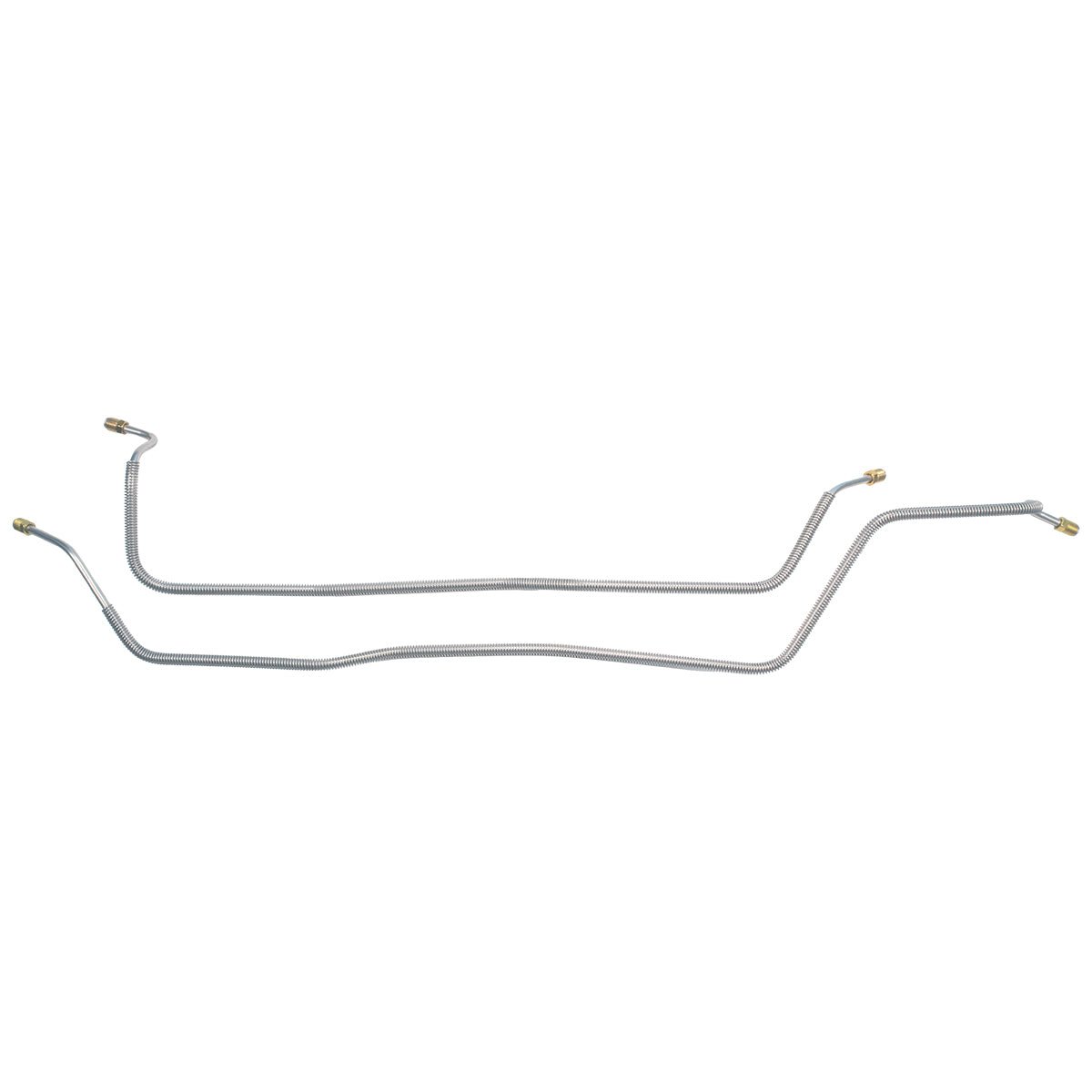 1972 Chevrolet/GMC Truck 2WD 3/4-Ton 1/4" Leaf Rear Axle Brake Lines 2pc, Stainless