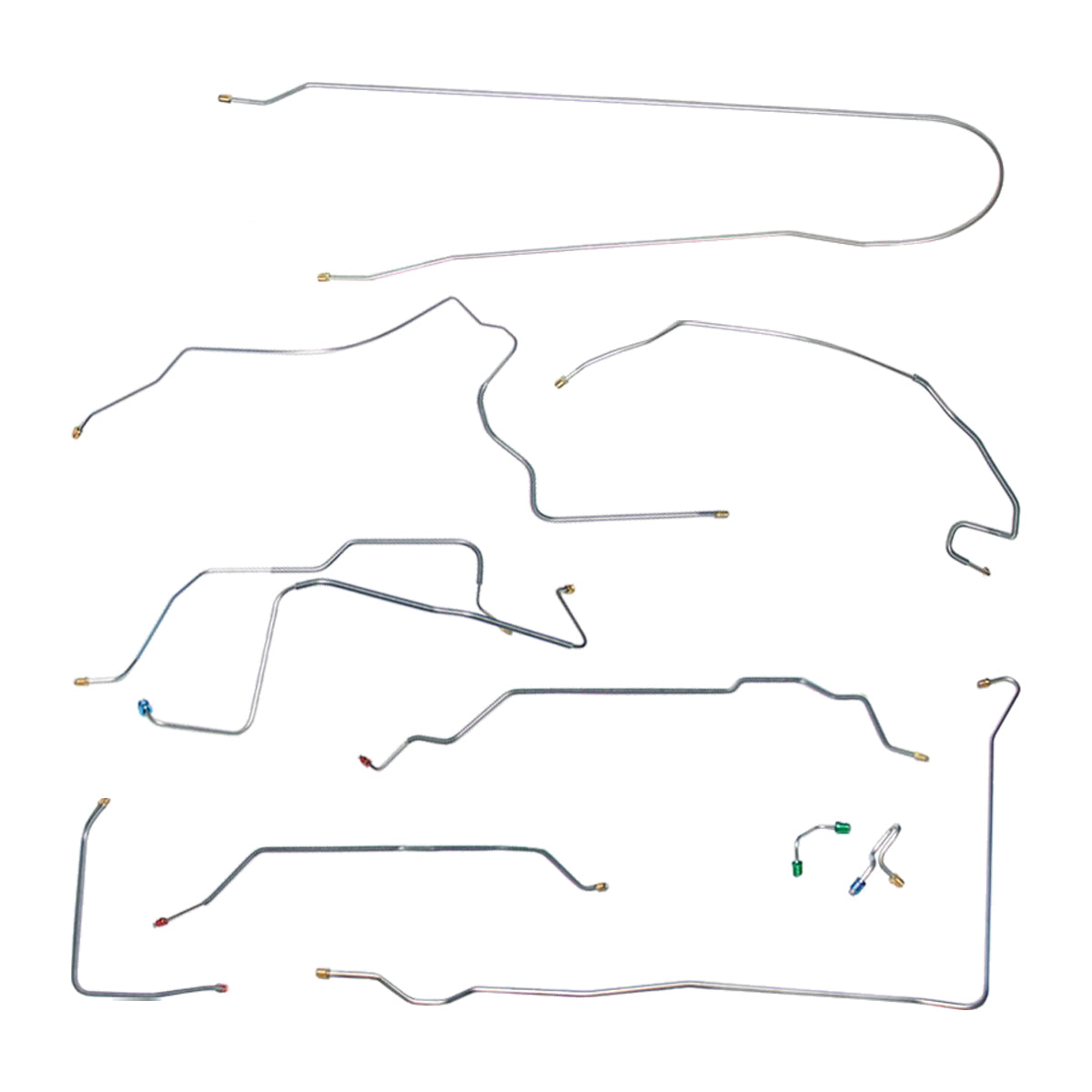 1971 Chevrolet/GMC Suburban 4WD 3/4-Ton Power Disc Brake Line Kit 10pc, Stainless