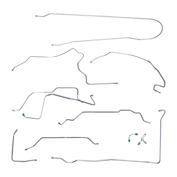 1971 Chevrolet/GMC Suburban 4WD 3/4-Ton Power Disc Brake Line Kit 10pc, Stainless