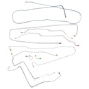 1972 Chevrolet GMC Truck 4wd Power Disc Brake Line Kit 10pc, 1/2 ton, Shortbed, Stainless