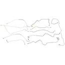 1981-87 Chevrolet GMC Truck 4WD 3/4-Ton Std. Cab Longbed (w/Load Valve) Power Disc Brake Line Kit 9pc, Stainless