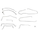 1981-92 Chevrolet GMC Truck 2WD 1 Ton Crew Cab Long Bed Dually With Load Valve Power Disc Complete Brake Line Kit, Stainless