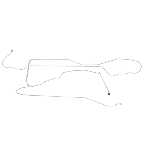 1981-87 Chevrolet/GMC Truck 2WD 3/4-Ton Std. Cab Longbed 1/4" F to R Brake Lines 2pc, Stainless