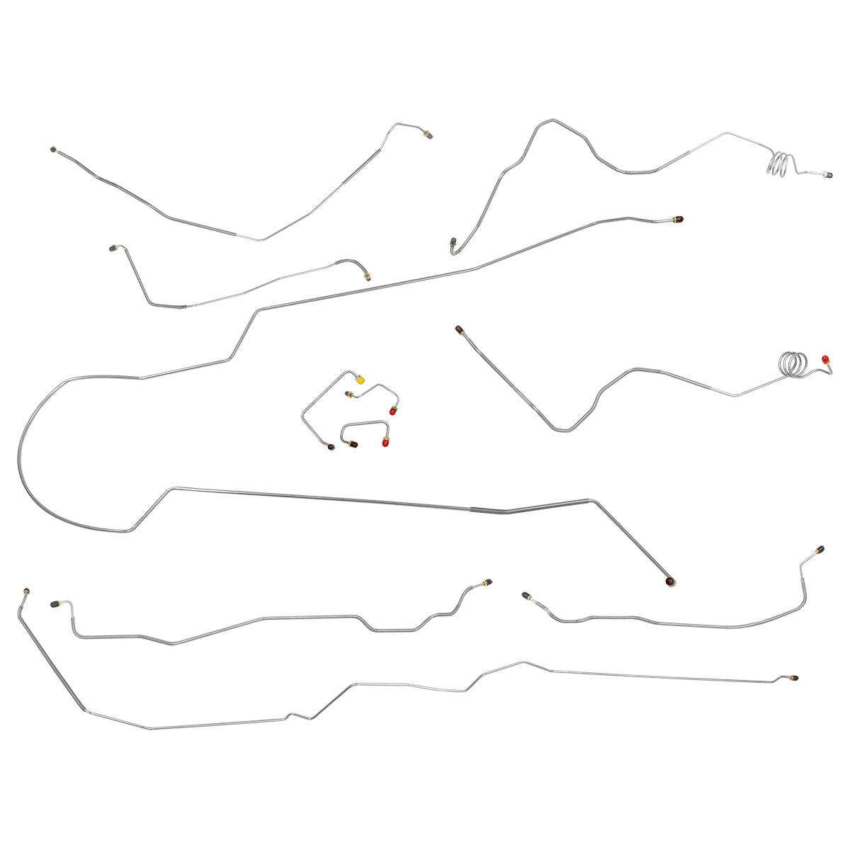 1990-1991 Chevrolet GMC Suburban 4wd 1/2 Ton Power Disc Brake Line Kit ABS 11pc, SS