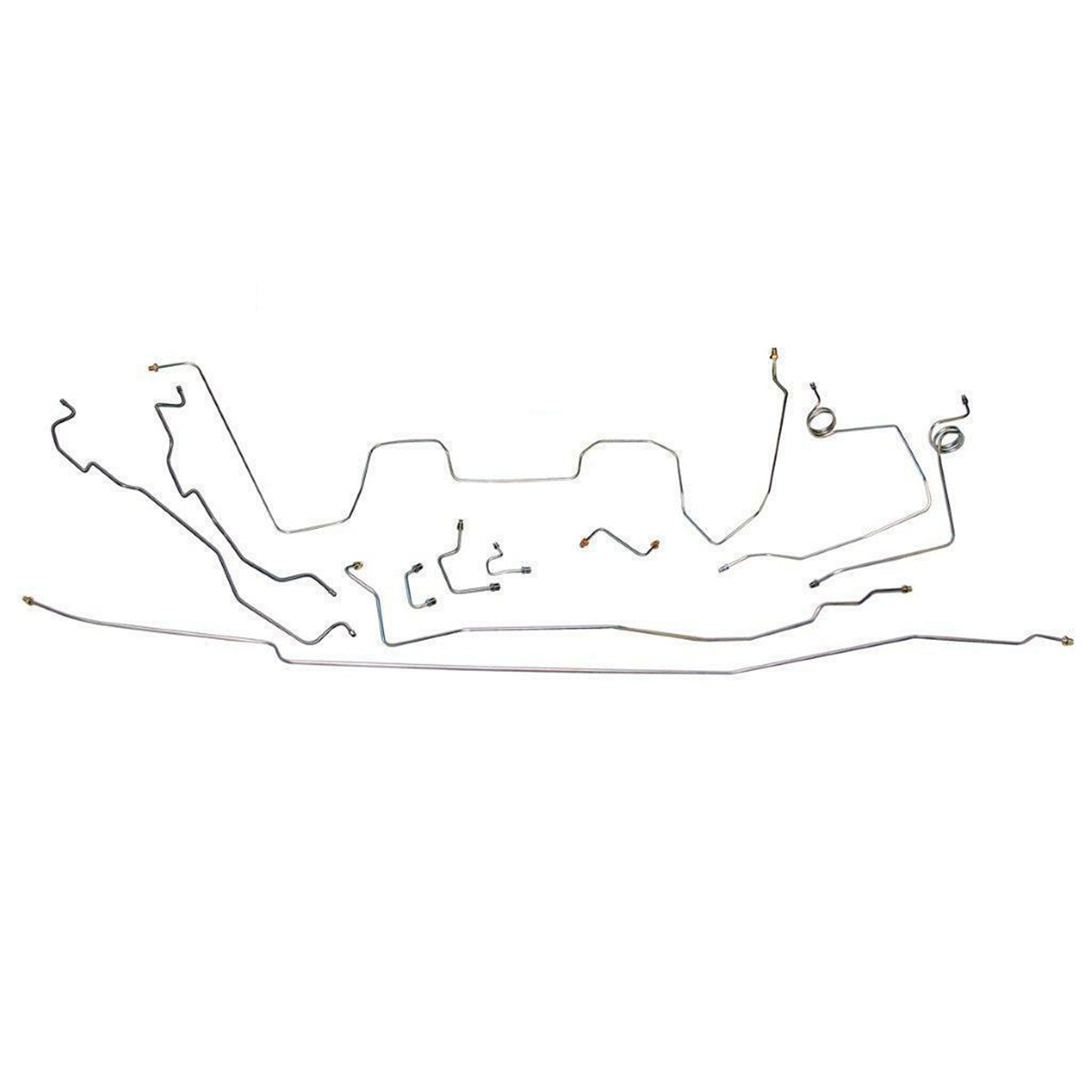 1988-89 Chevrolet/GMC Truck 2WD 3/4-Ton Std. Cab Longbed Power Disc Complete Brake Line Kit 11pc, Stainless