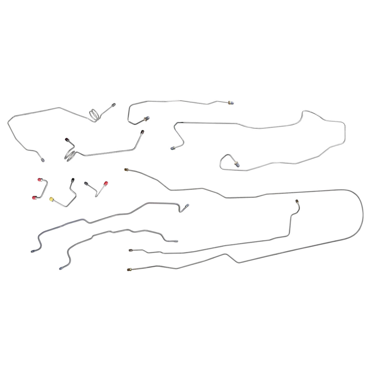 1988-89 Chevrolet/GMC Truck 2WD 3/4-Ton Ext. Cab Longbed Power Disc Complete Brake Line Kit 11pc, Stainless