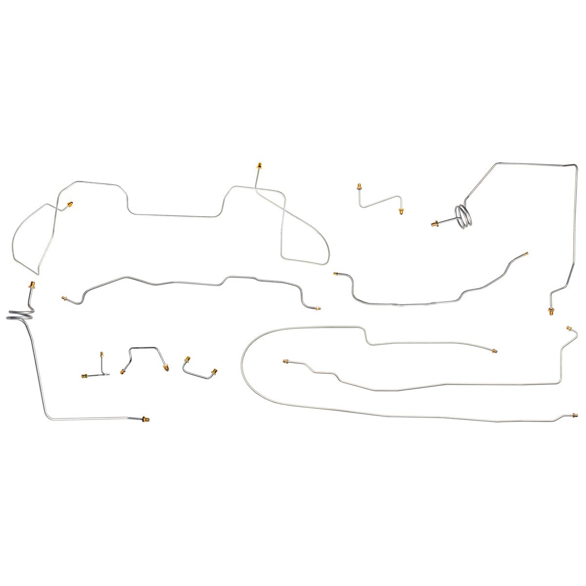 1989 Chevrolet/GMC Truck 4wd 1/2 Ton Extended Cab Shortbed Power Disc Brake Line Kit 11pc, Stainless
