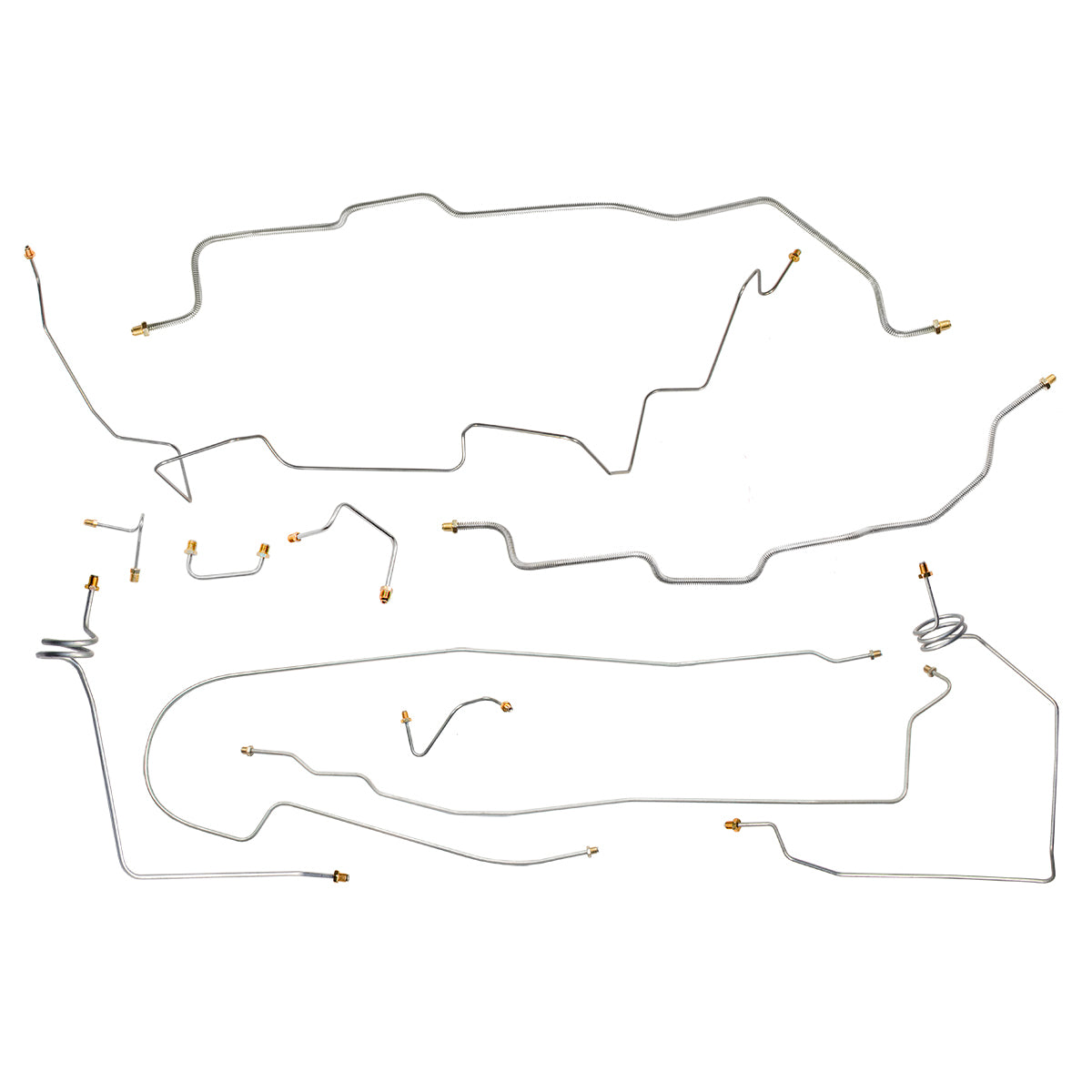 1988 Chevrolet GMC Truck 4wd Complete Power Disc Brake Line Kit 11pc, 3/4 ton, Short Bed, Stainless