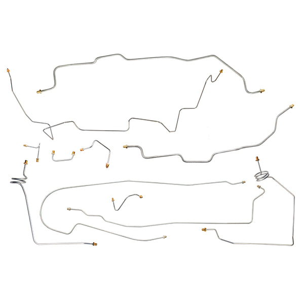 1988 Chevrolet GMC Truck 4wd Complete Power Disc Brake Line Kit 11pc, 3/4 ton, Short Bed, Stainless