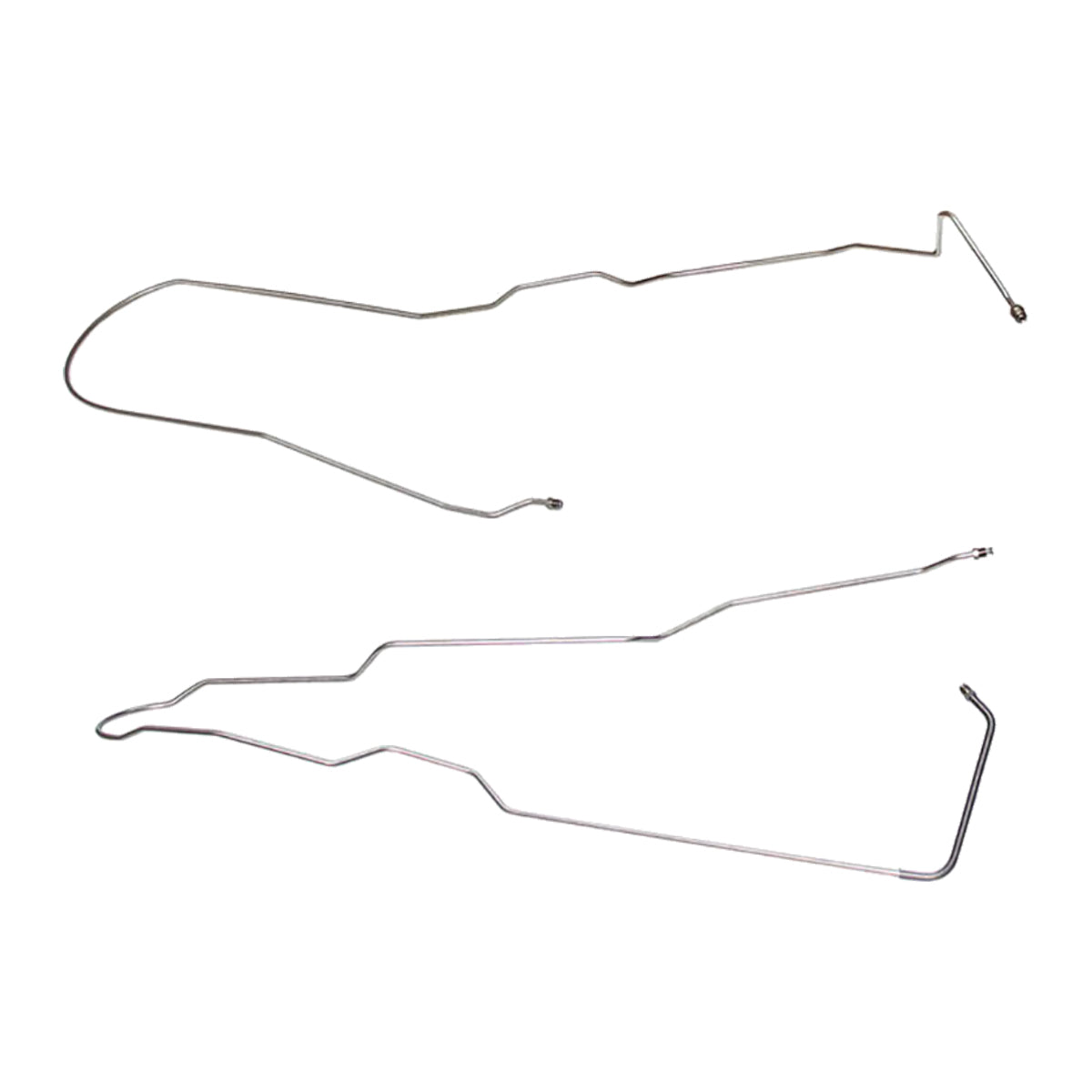 1988-1989 Chevrolet/GMC Truck 2WD 1/2-Ton Ext Cab Shortbed 1/4" F to R Brake Lines 2pc, Stainless