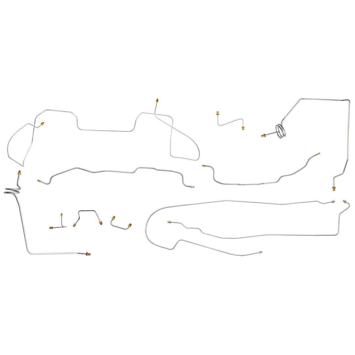 1989 Chevrolet GMC Truck 4wd 1/2 Ton, Std Cab, Short Bed Power Disc Brake Line Kit, 11pc, Stainless