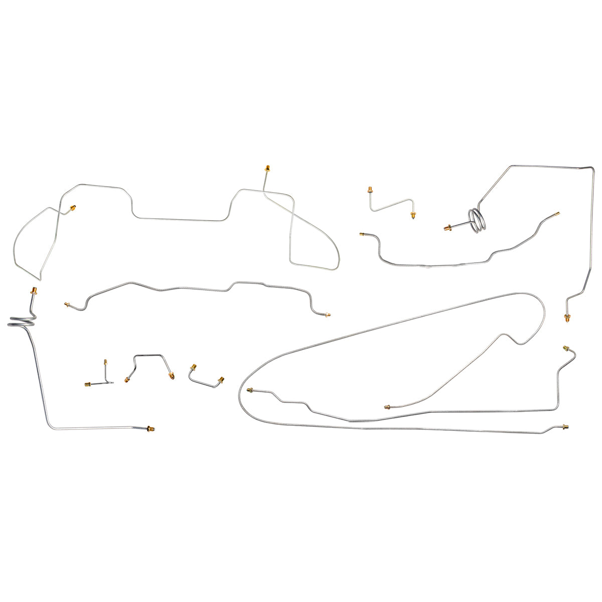 1989 Chevy/GMC Truck 4wd 1/2 Ton Power Disc Brake Line Kit, Ext Cab, Longbed, 11pc, Stainless