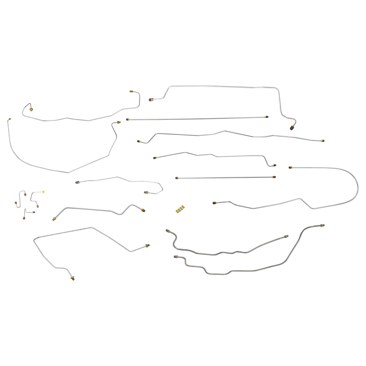 1990-94 Chevrolet/GMC Truck 2WD 1/2-Ton Std. Cab Longbed Power Disc Complete Brake Line Kit, Stainless