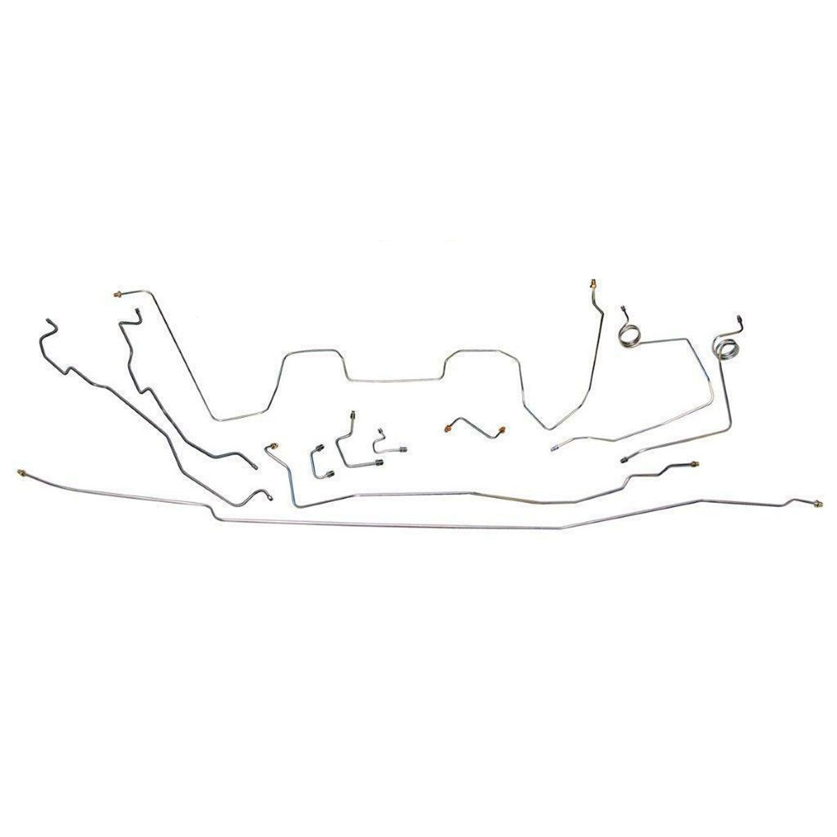 1992-94 Chevrolet/GMC Suburban 2WD 3/4-Ton Power Disc Brake Line Kit 12pc, Stainless