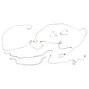 1995-99 Chevrolet GMC Yukon Tahoe 2WD Four-Door 1/2-Ton Power Disc Brake Line Kit 10pc, Stainless