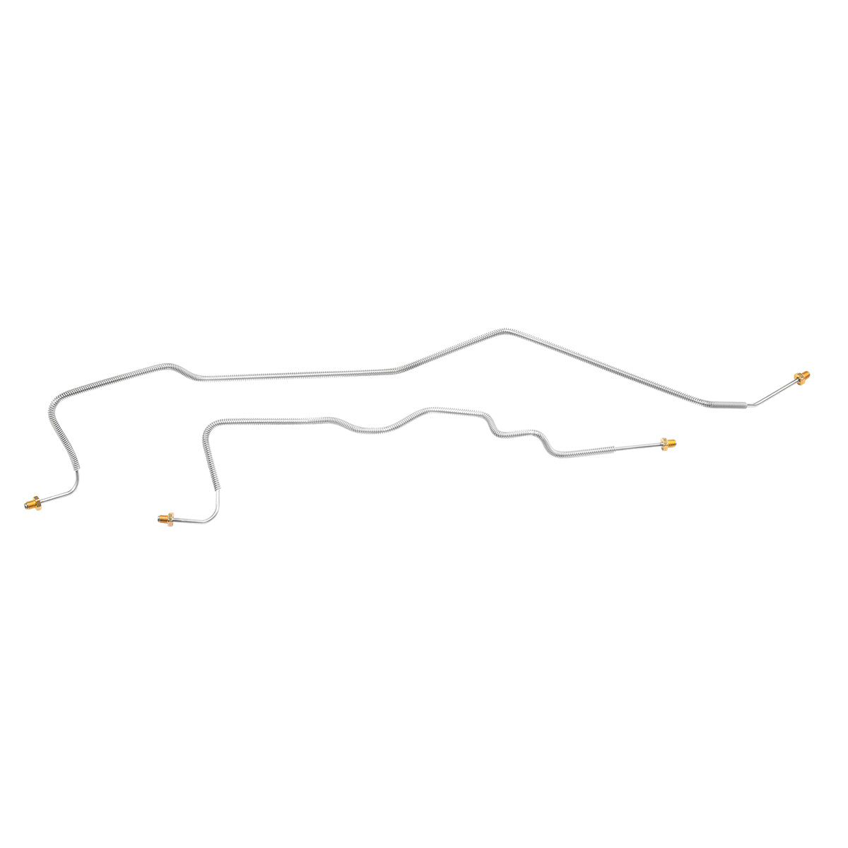 1995-98 Chevrolet GMC Truck 4WD 3/4-Ton 3/16" Rear Axle Brake Lines 2pc, Stainless