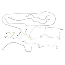 1994-Early 1996 Chevrolet GMC S-10 Sonoma 2WD Ext. Cab Short Bed (Top of ABS) Power Disc Brake Line 11pc, Stainless