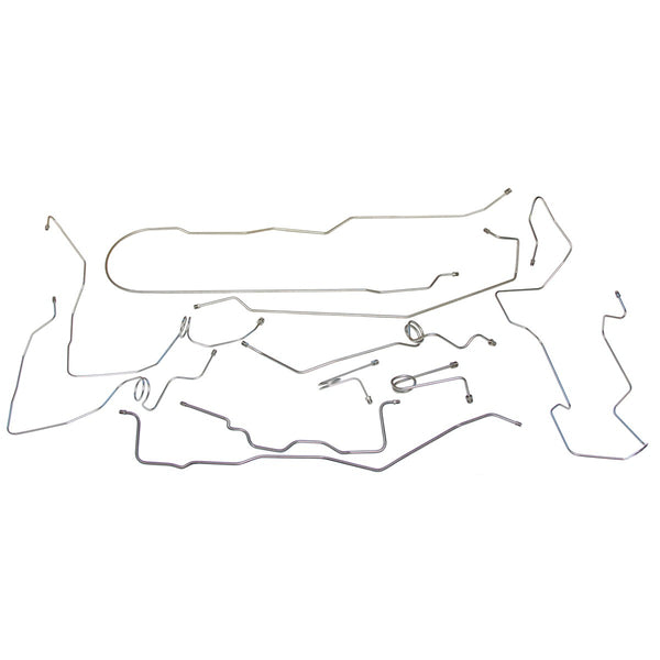 1995-99 Chevrolet GMC Suburban 4WD 3/4-Ton Power Disc Brake Line Kit 10pc, Stainless