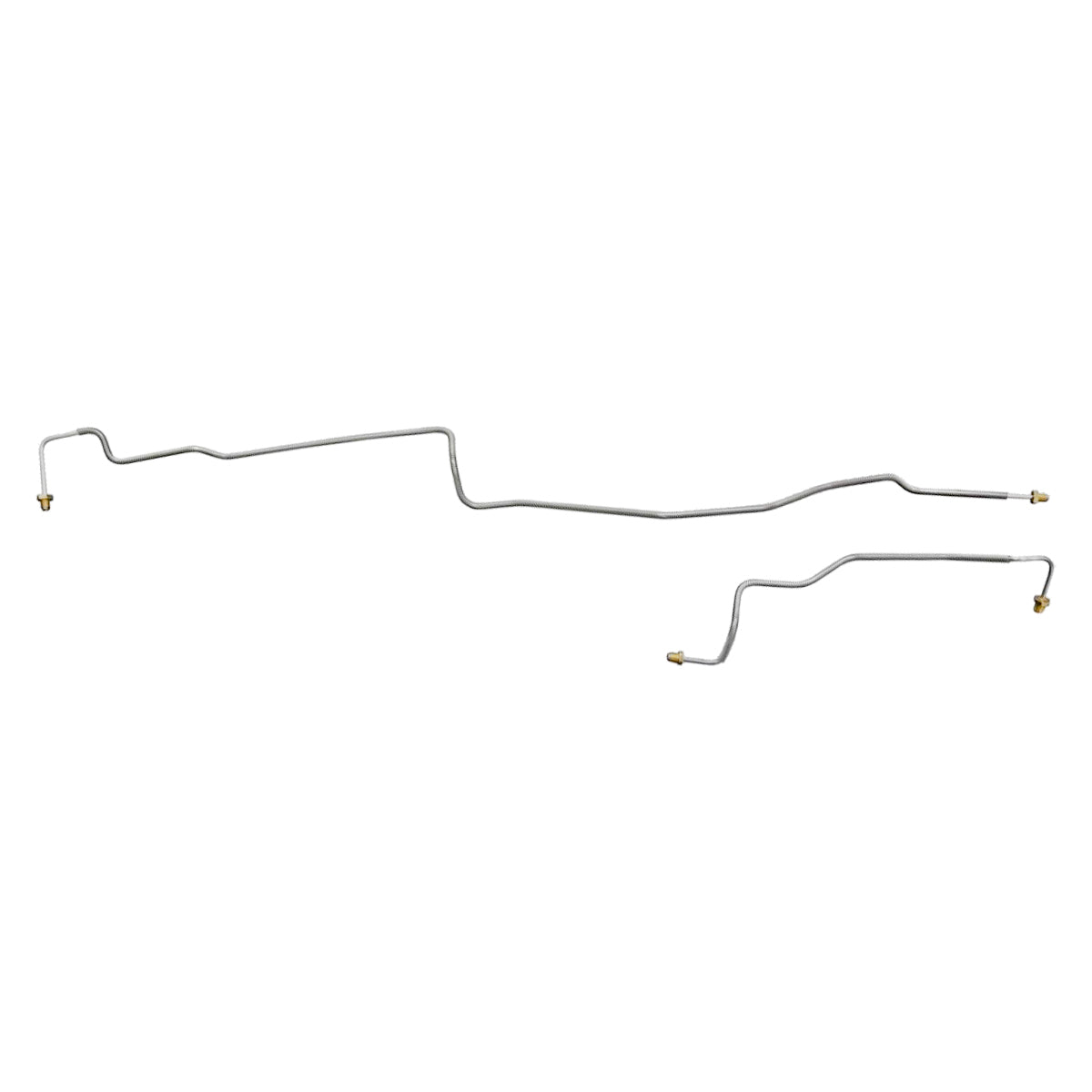 1999-07 Chevrolet/GMC 1500HD/2500 Non-HD 2/4WD Rear Disc w/Tee on Axle 3/16" Rear Axle Lines 2pc, Stainless