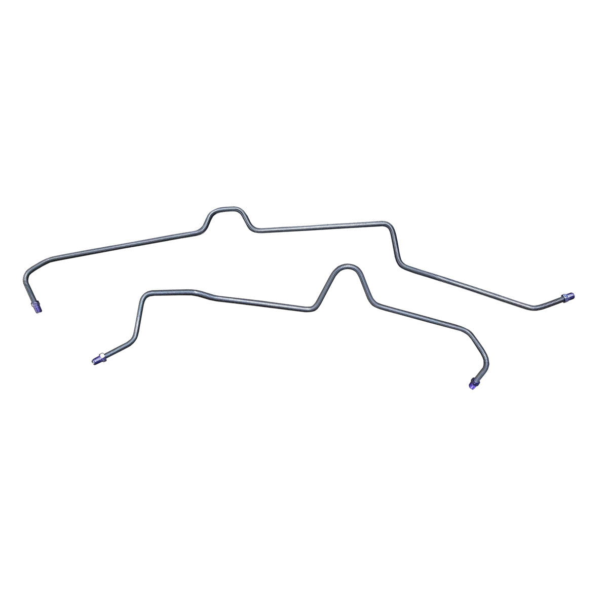 2000-07 Chevrolet Tahoe/Suburban 2000-06 GMC Yukon/Yukon XL Cadillac Escalade/ESV/EXT 1/2 Ton (1500) 2/4WD Rear Disc w/o TC 3/16" Rear Axle Brake Lines 2pc, Stainless
