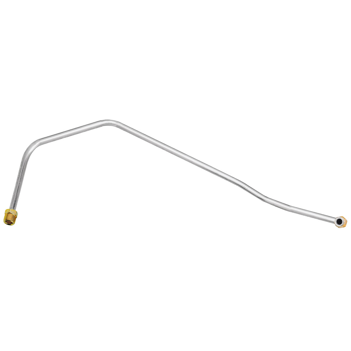 1971-72 Chevrolet GMC Truck 2WD 350CID 4bbl Side Inlet w/o AC Short Pump 3/8" Pump to Carb Line 1pc, Stainless