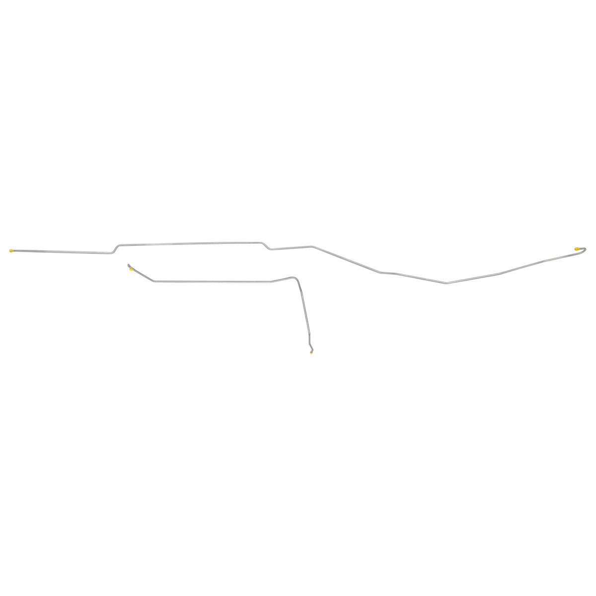 1972 Chevrolet/GMC Truck 4WD 1/2, 3/4-Ton V8 1/4" Fuel Return Lines 2pc, Stainless