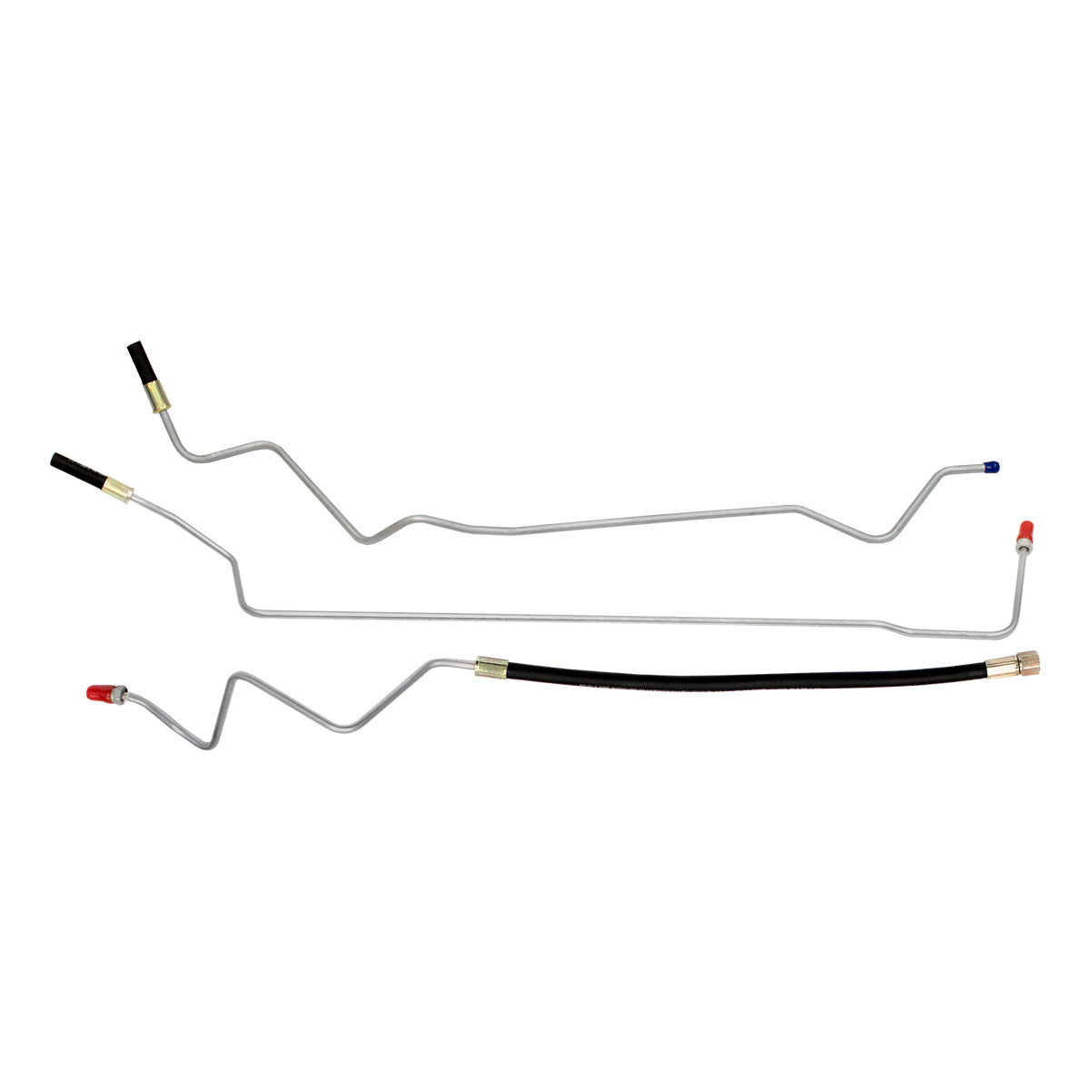 1981-87 Chevrolet GMC Truck 4WD Standard Cab FI w/Rubber Hose Dual-Tank 5/16" Fuel Return Lines 3pc, Stainless