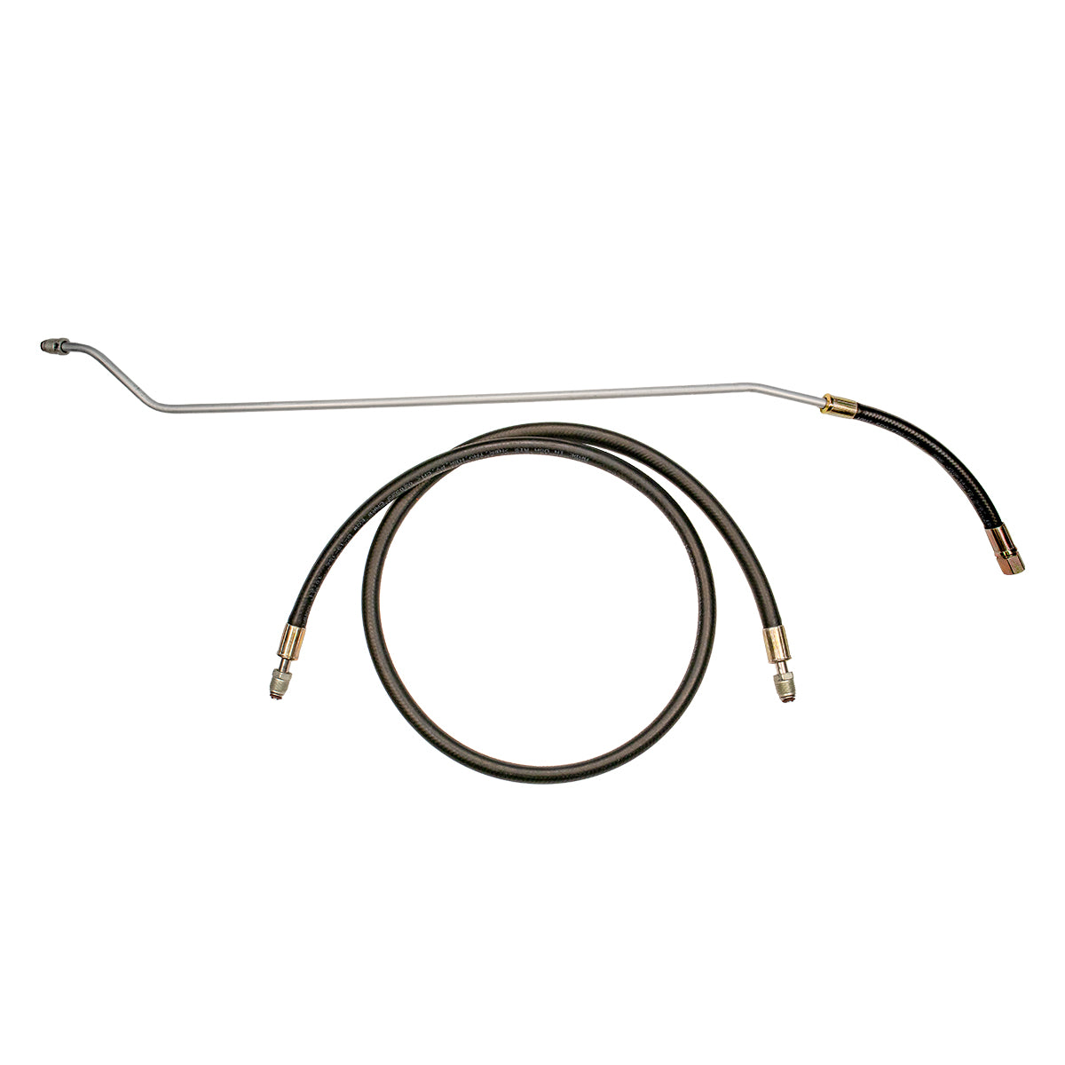 1988 Chevrolet GMC Truck 2wd Main Fuel Line 3/8", 2pc, V8, 1/2-3/4 ton, Shortbed, F.I. w/Rubber Hose, Stainless