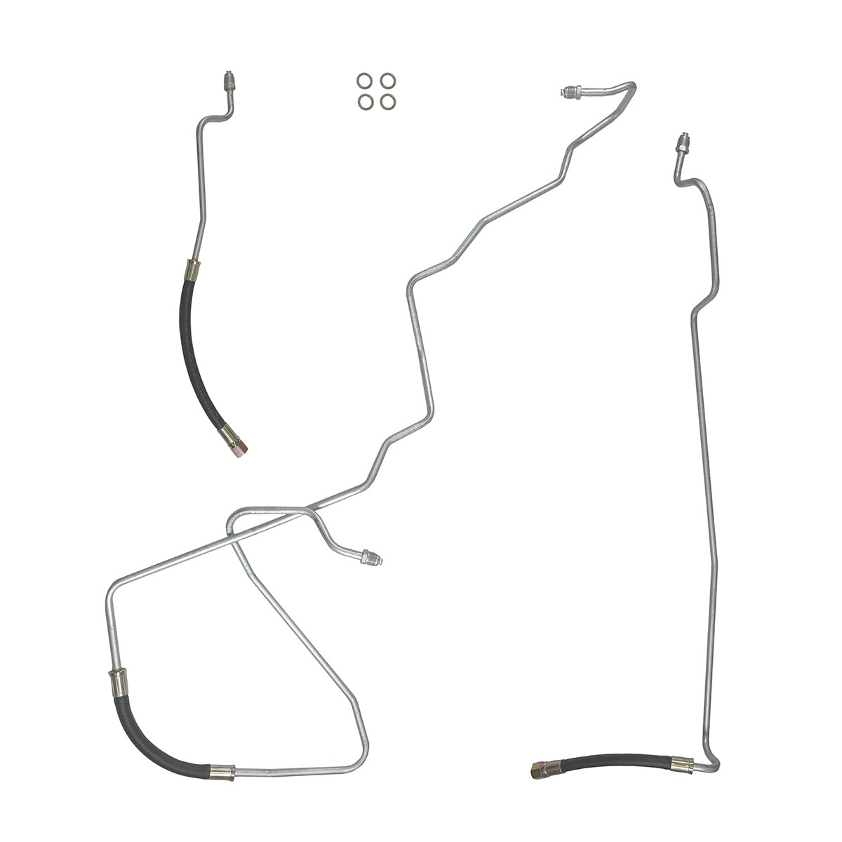 1989-93 Chevrolet/GMC S10/S15 2WD 2.8L V6 FI Std. Cab Longbed 3/8" Main Fuel Lines 3pc, Stainless