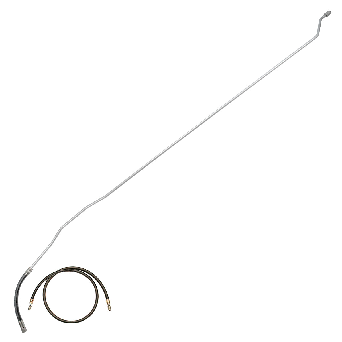 1989 Chevrolet/GMC Truck 2wd Main Fuel Line 3/8", 2pc, V8, 1/2-3/4 ton, Ext Cab, Shortbed, F.I. w/Rubber Hose, Stainless