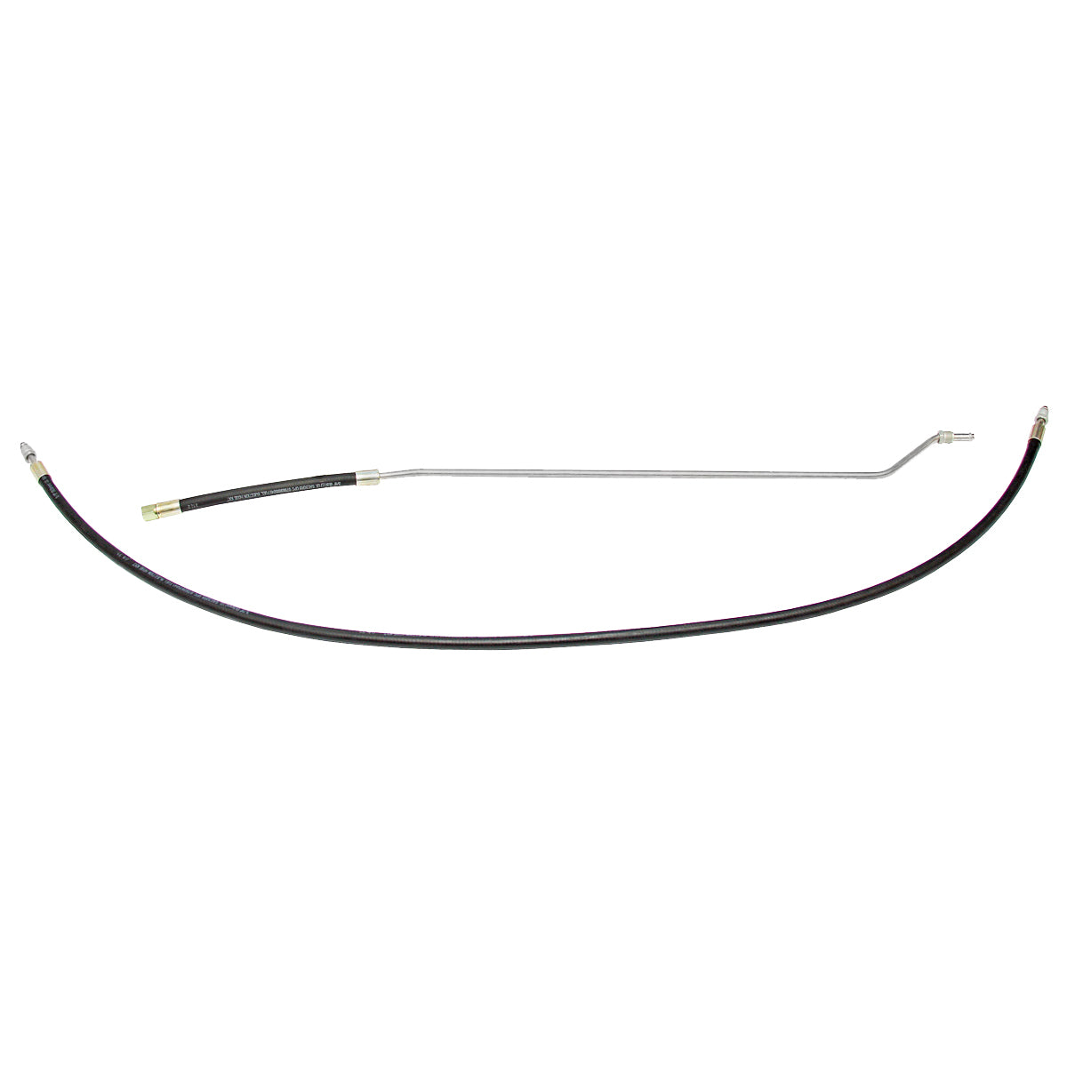 1989 Chevrolet/GMC Truck 4WD 1/2, 3/4-Ton Std. Cab Shortbed V8 FI 3/8" Main Fuel Lines w/Rubber Hose 2pc, Stainless
