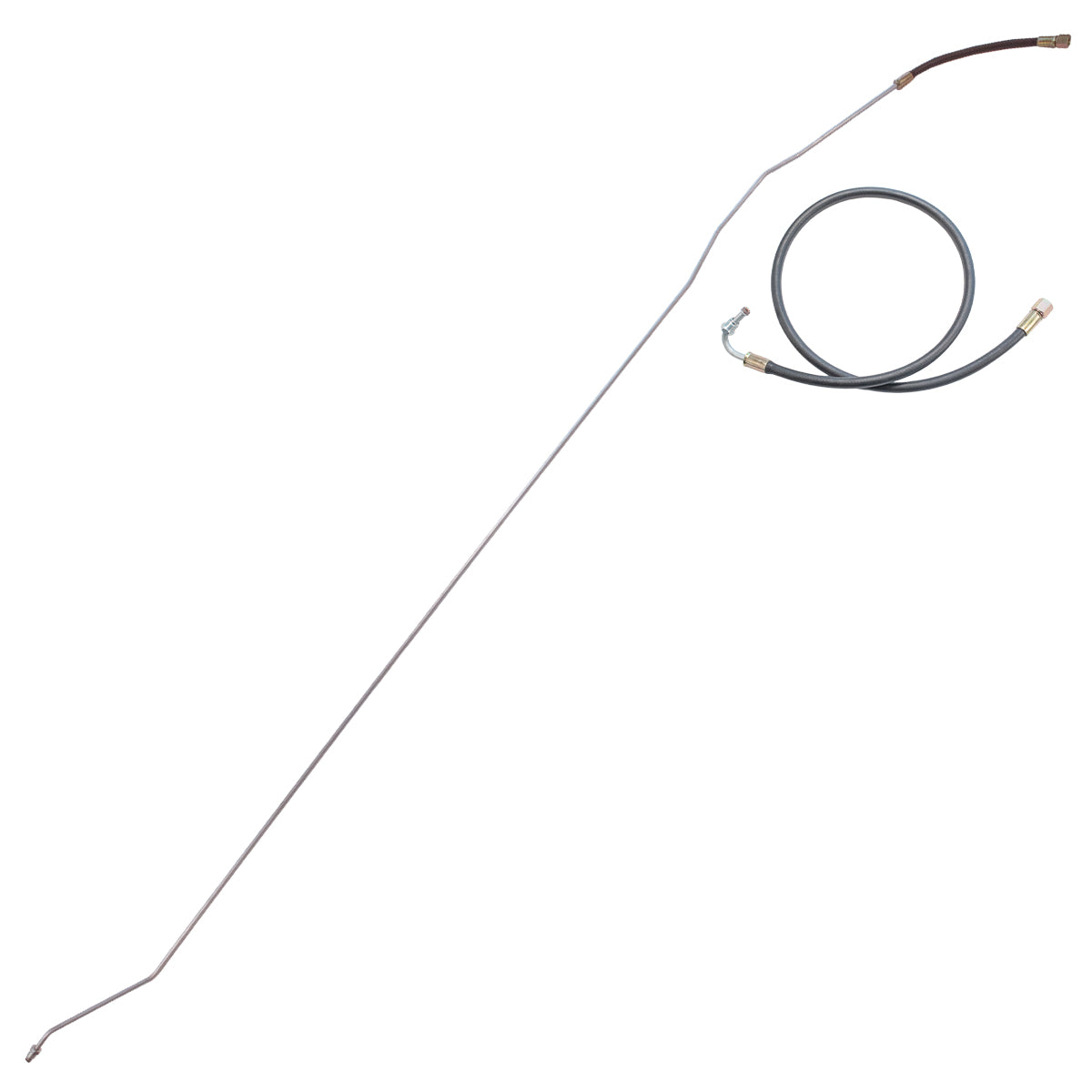 1989 Chevrolet/GMC Truck 4wd Fuel Return Line 5/16", 2pc, V8, 1/2-3/4 ton, Extedned Cab Shortbed, F.I. w/Rubber Hose, Stainless