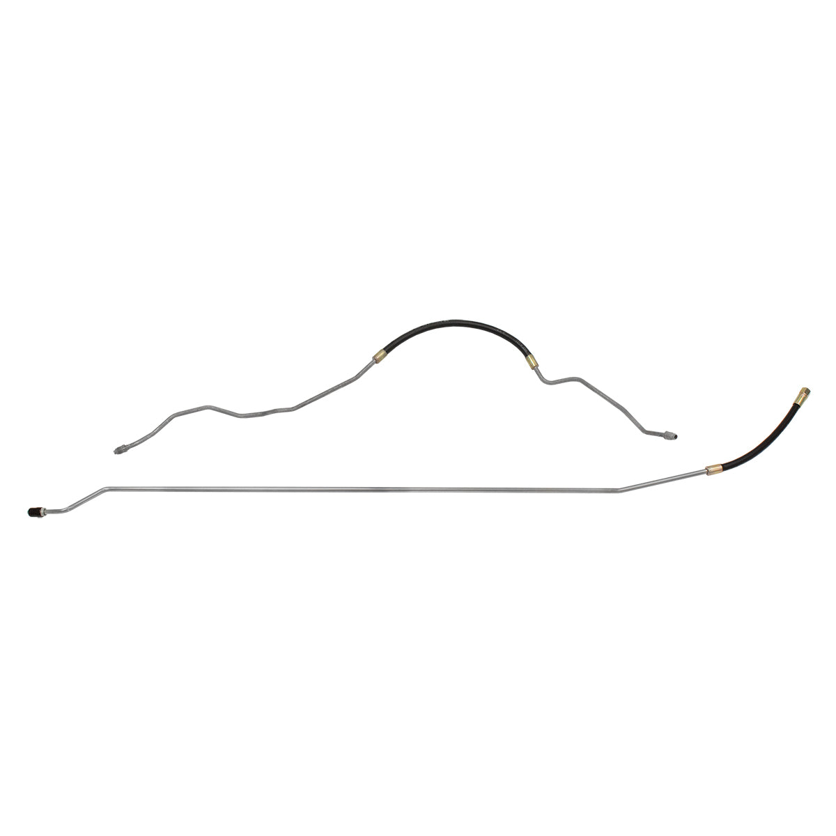 1990-94 Chevrolet GMC Truck 2WD 1500 2500 Small Block V8 FI (w/Rubber Hose) Ext. Cab Short Bed 3/8" Main Fuel Lines 2pc, Stainless