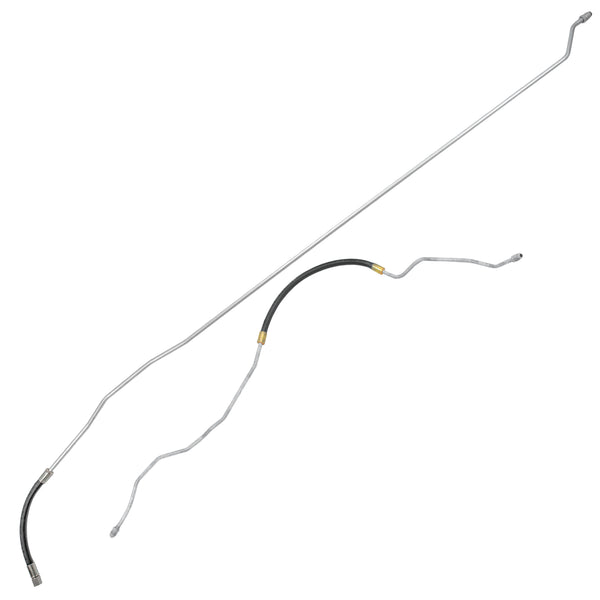 1990-94 Chevrolet/GMC Truck 2WD 1/2, 3/4-Ton Small Block V8 FI (w/Rubber Hose) Ext. Cab Longbed 3/8" Main Fuel Lines 2pc, Stainless