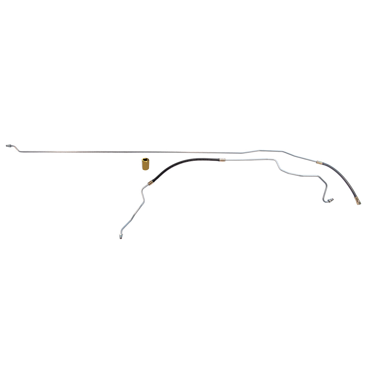1990-94 Chevrolet GMC Truck 2WD 1/2, 3/4-Ton Small Block V8 FI (w/Rubber Hose) Ext. Cab Longbed 5/16" Fuel Return Lines 2pc, Stainless