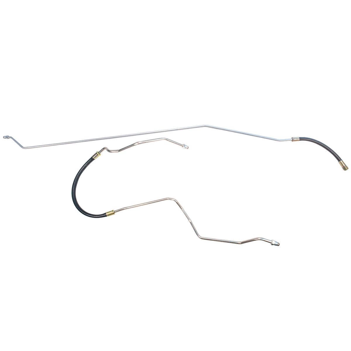 1990-94 Chevrolet GMC Truck 4WD 1/2, 3/4-Ton Big Block V8 FI (w/Rubber Hose) Ext. Cab Shortbed 3/8" Main Fuel Lines 2pc, Stainless