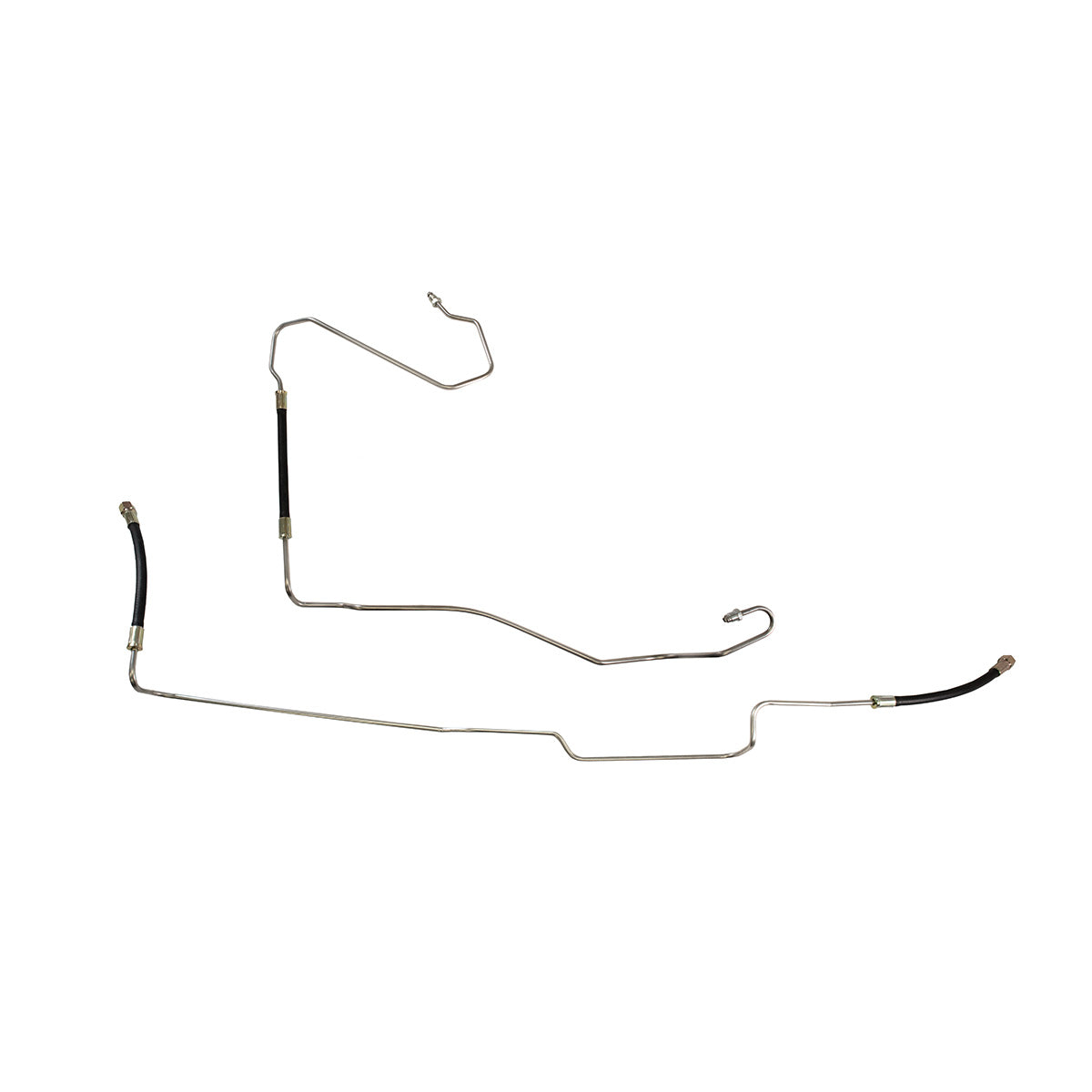 1989-93 Chevrolet/GMC S10/S15 2WD 2.5L 4CYL FI Std. Cab Shortbed 5/16" Fuel Return Lines 2pc, Stainless