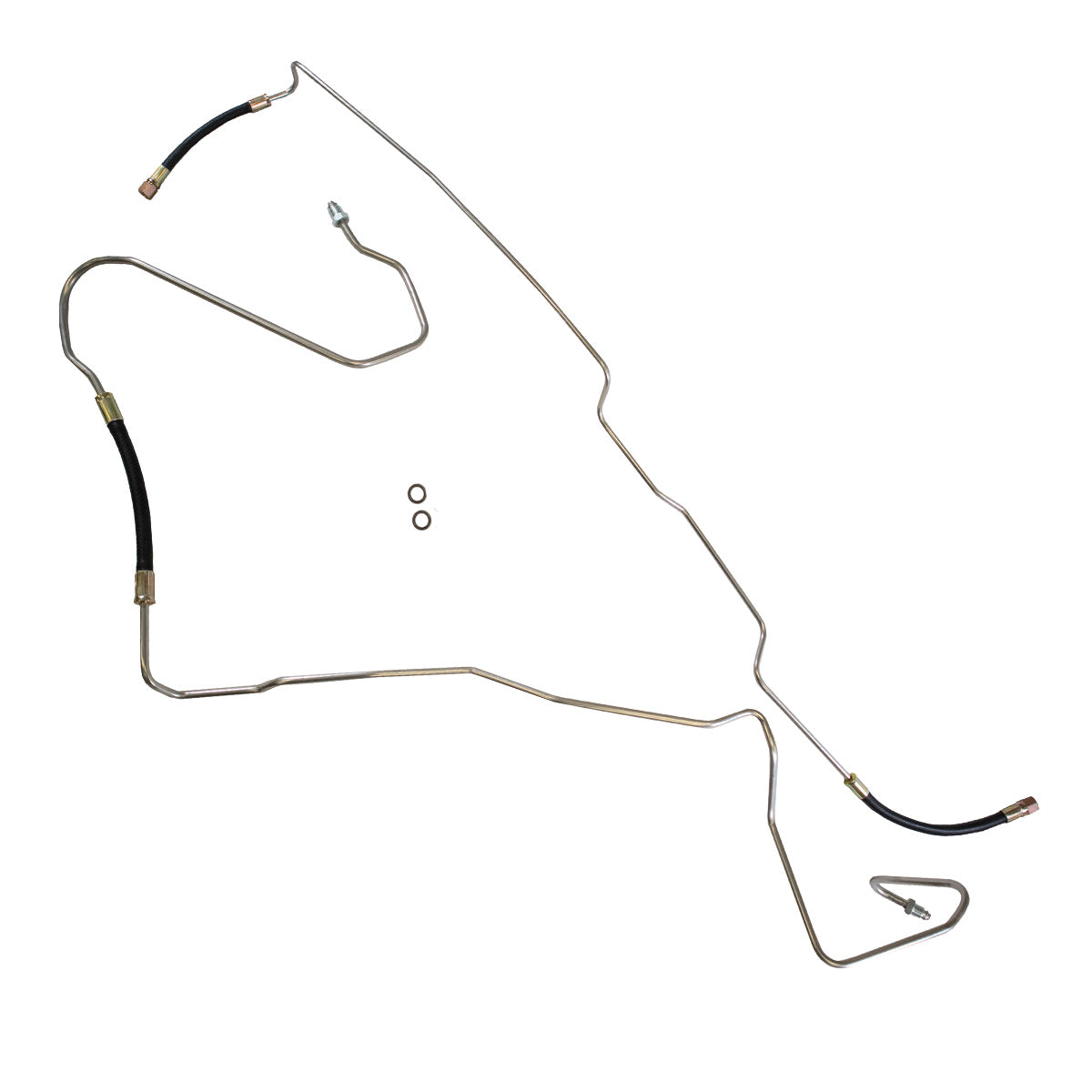 1989-93 Chevrolet/GMC S10/S15 2WD 4.3L V6 FI Std. Cab Longbed 5/16" Fuel Return Lines 2pc, Stainless