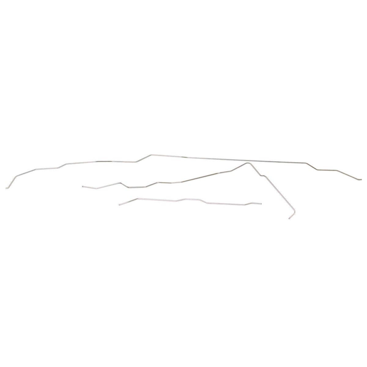 1992-94 Chevrolet GMC Blazer Tahoe Yukon (Full-Size) 4WD Small Block V8 (w/Rubber Hose) 5/16" Fuel Return Lines 3pc, Stainless