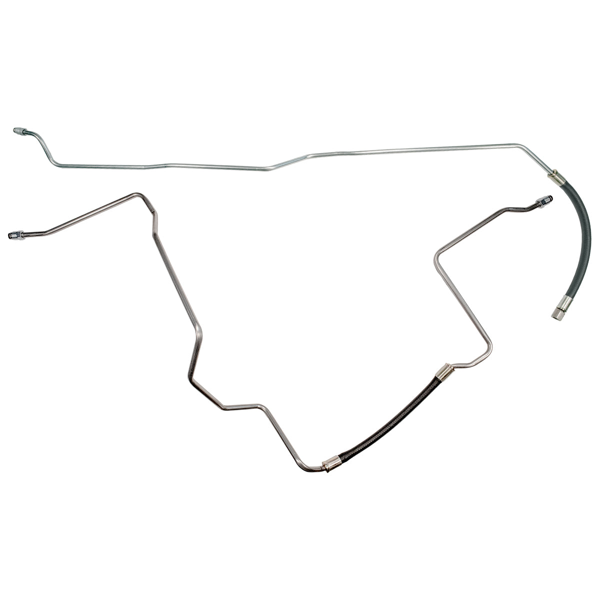 1994-96 Chevrolet/GMC S10/Sonoma 2WD 2.2L 4CYL FI Ext. Cab Shortbed 3/8" Main Fuel Lines 2pc, Stainless
