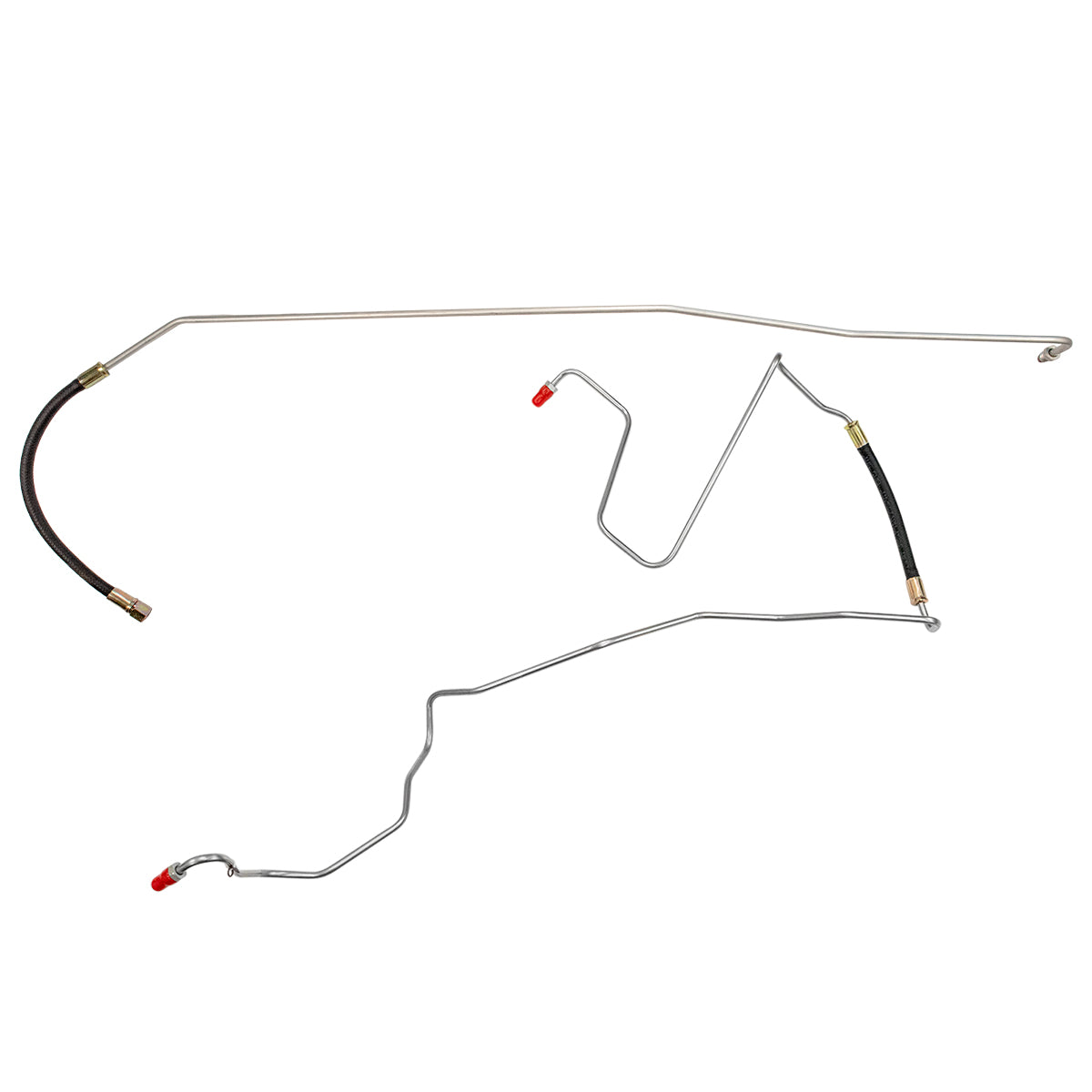 1994-96 Chevrolet GMC S10 Sonoma 2WD 4.3L 6CYL FI Std. Cab Shortbed 5/16" Fuel Return Lines 2pc, Stainless