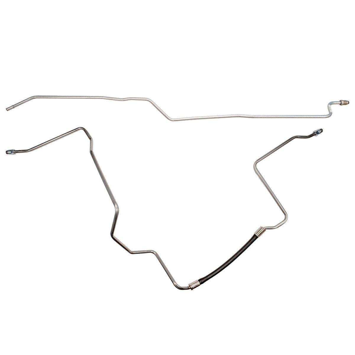 1997-98 Chevrolet/GMC S10/Sonoma 4WD 2.2L 4CYL FI Ext. Cab Shortbed 3/8" Main Fuel Lines 2pc, Stainless