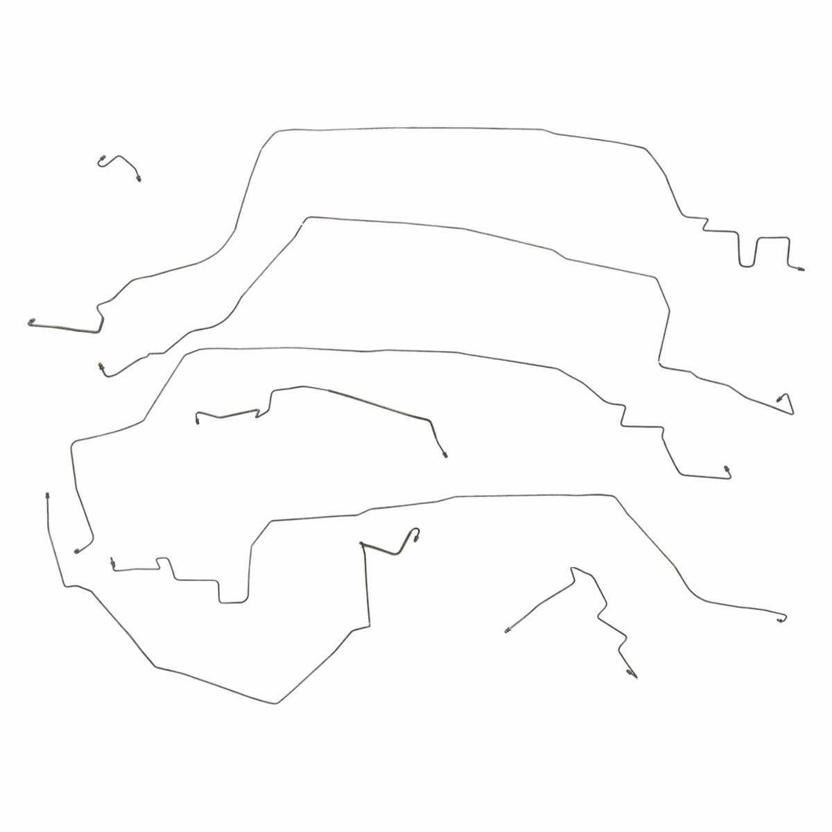 1986 Chevrolet Corvette Power Disc Brake Line Kit, Stainless