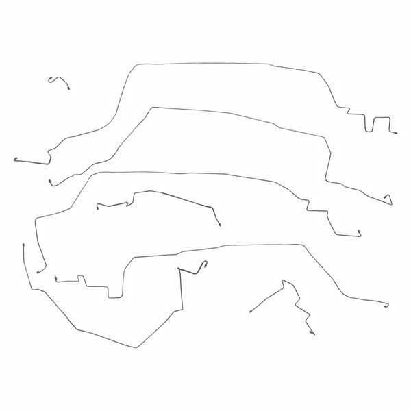 1986 Chevrolet Corvette Power Disc Brake Line Kit, Stainless